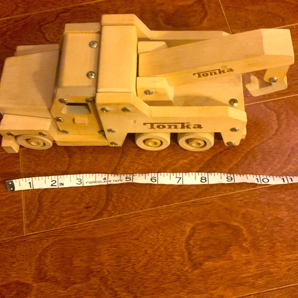 Vintage wooden Tonka toy truck